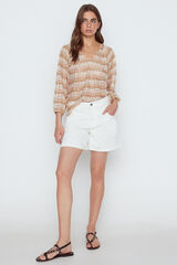 Slowlove Short Canes&uacute; delantero Blanco