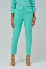 Salsa Jeans Chino de lino slim fit Verde