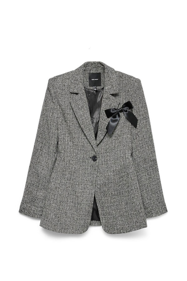 Vero Moda Americana larga efecto jaspeado Gris