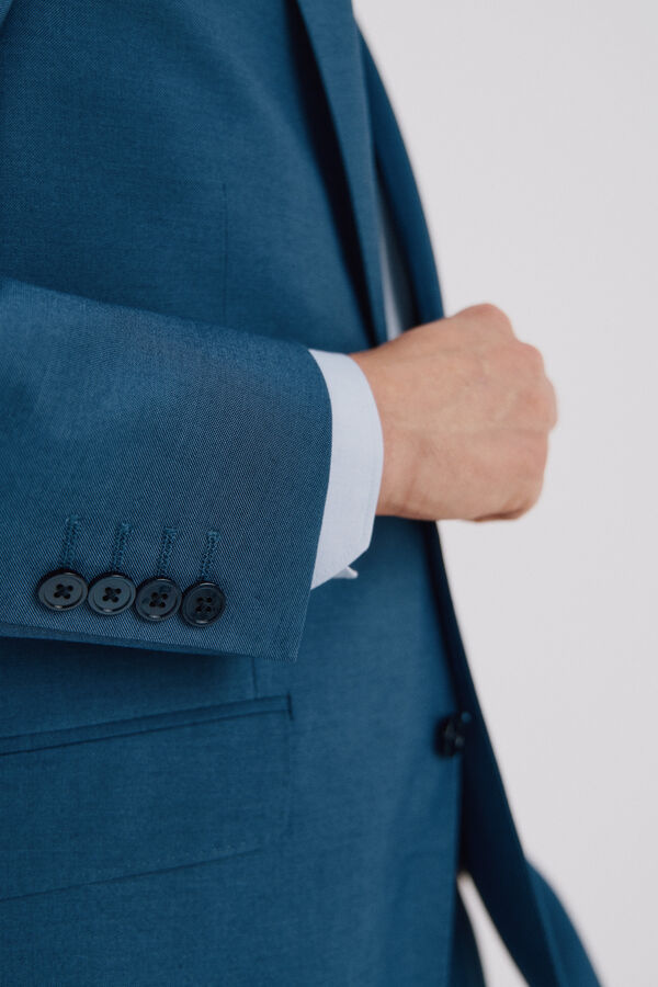 Cortefiel Blazer azul slim fit Azul