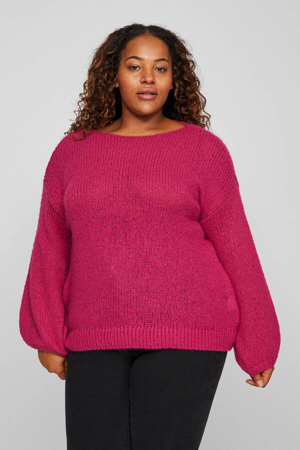 Evoked by Vila Jersey de punto curvy Morado