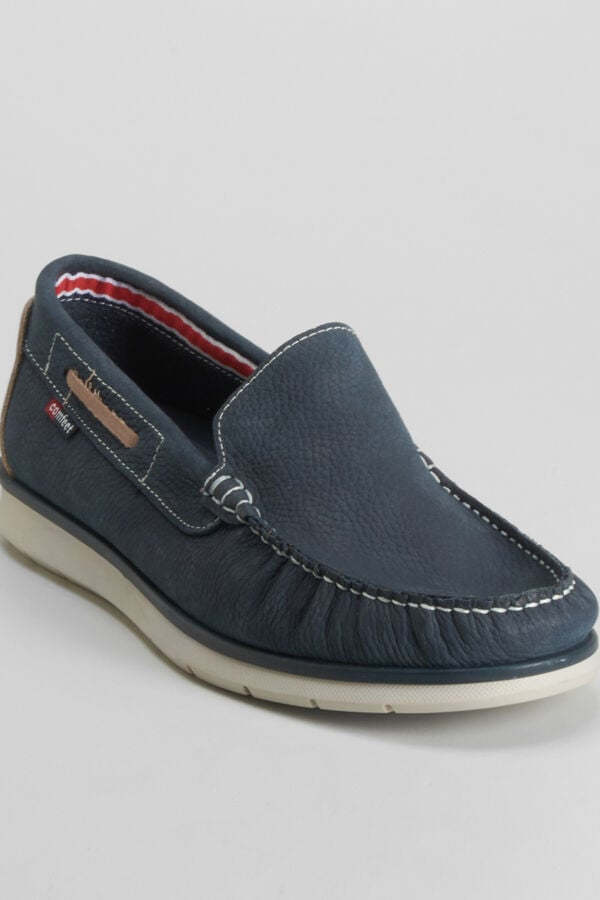Comfeet Mocas&iacute;n piel COMFEET Azul marino