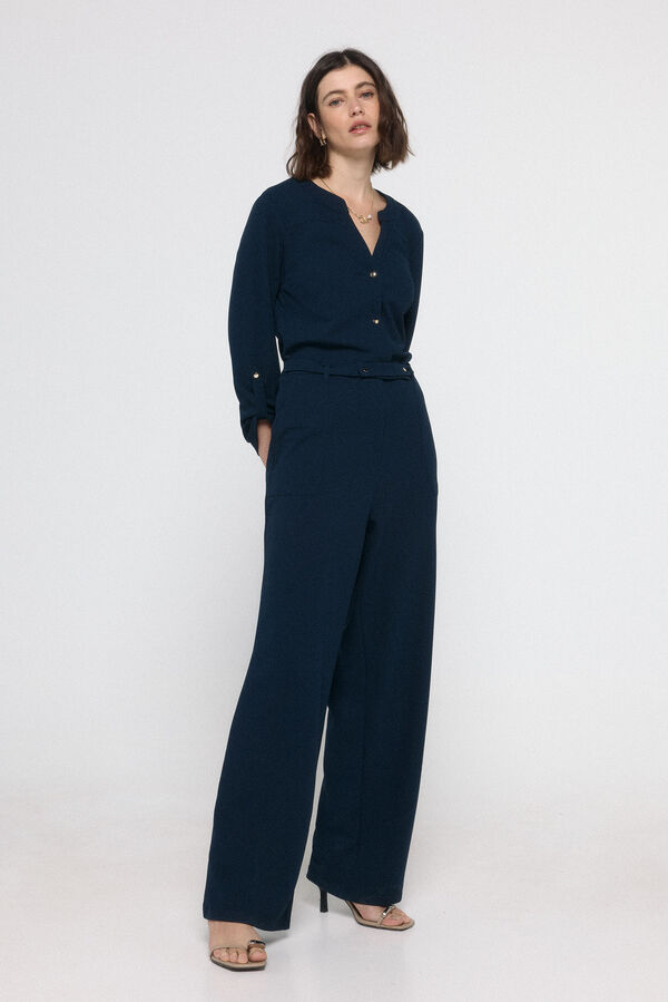 Vero Moda Mono largo de manga larga Azul marino