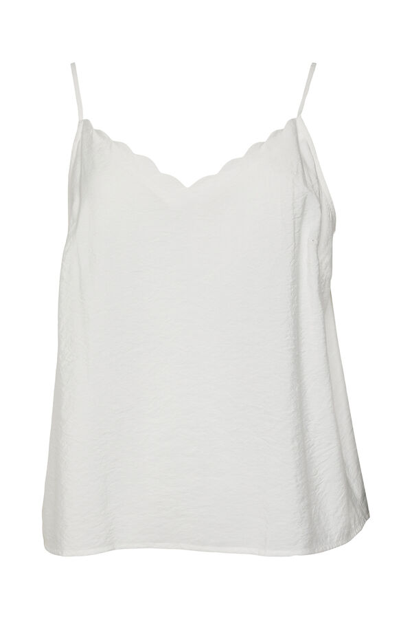 Vero Moda Curve Top singlet (tamanho grande)  Branco