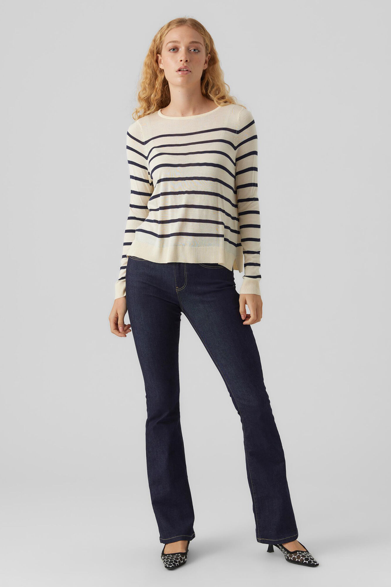 Vero Moda Jersey fino de cuello redondo