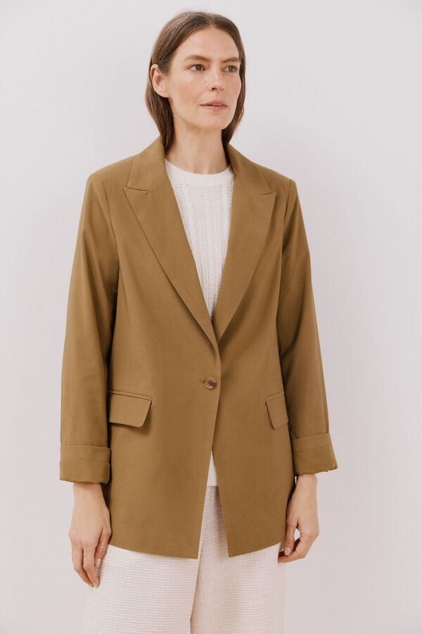 Cortefiel Blazer leve Verde