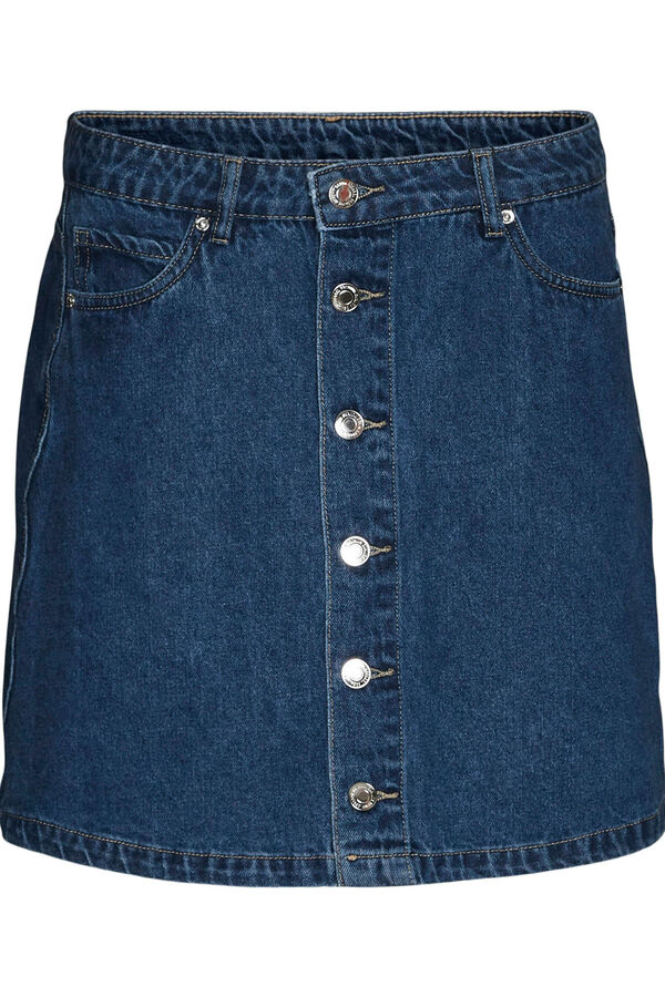 Vero Moda Falda corta vaquera Azul marino