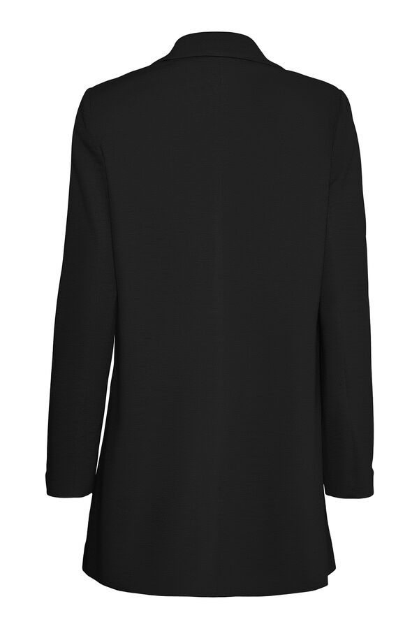 Vero Moda Curve Blazer manga larga con bolsillos talla grande Negro