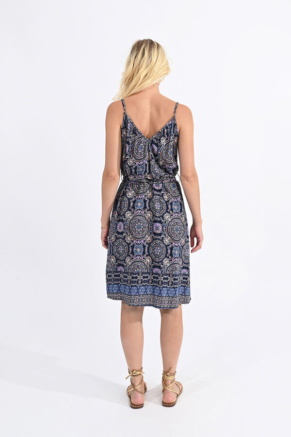 Molly Bracken Vestido curto de al&ccedil;as com estampado Multicolorido