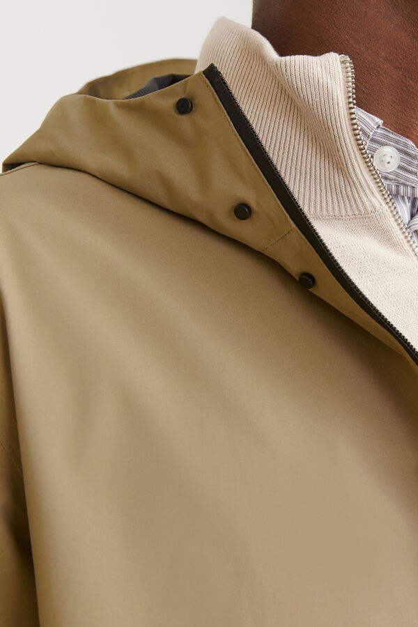 Jack & Jones Chubasquero impermeable capucha Gris