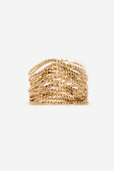 Cortefiel Conjunto de pulseiras de mi&ccedil;angas Dourado