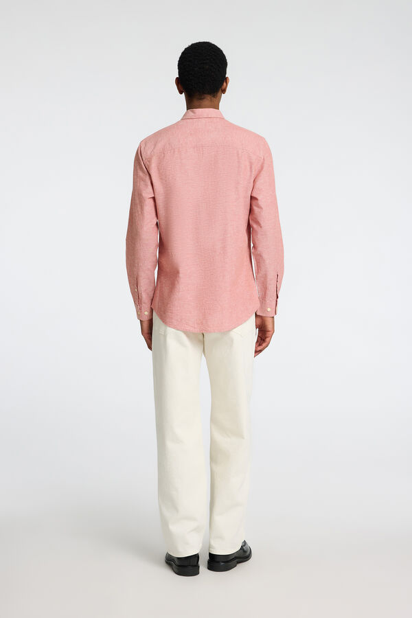Selected Camisa de linho slim fit Subiu