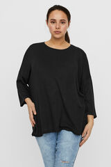 Vero Moda Curve Camiseta manga larga talla grande Negro