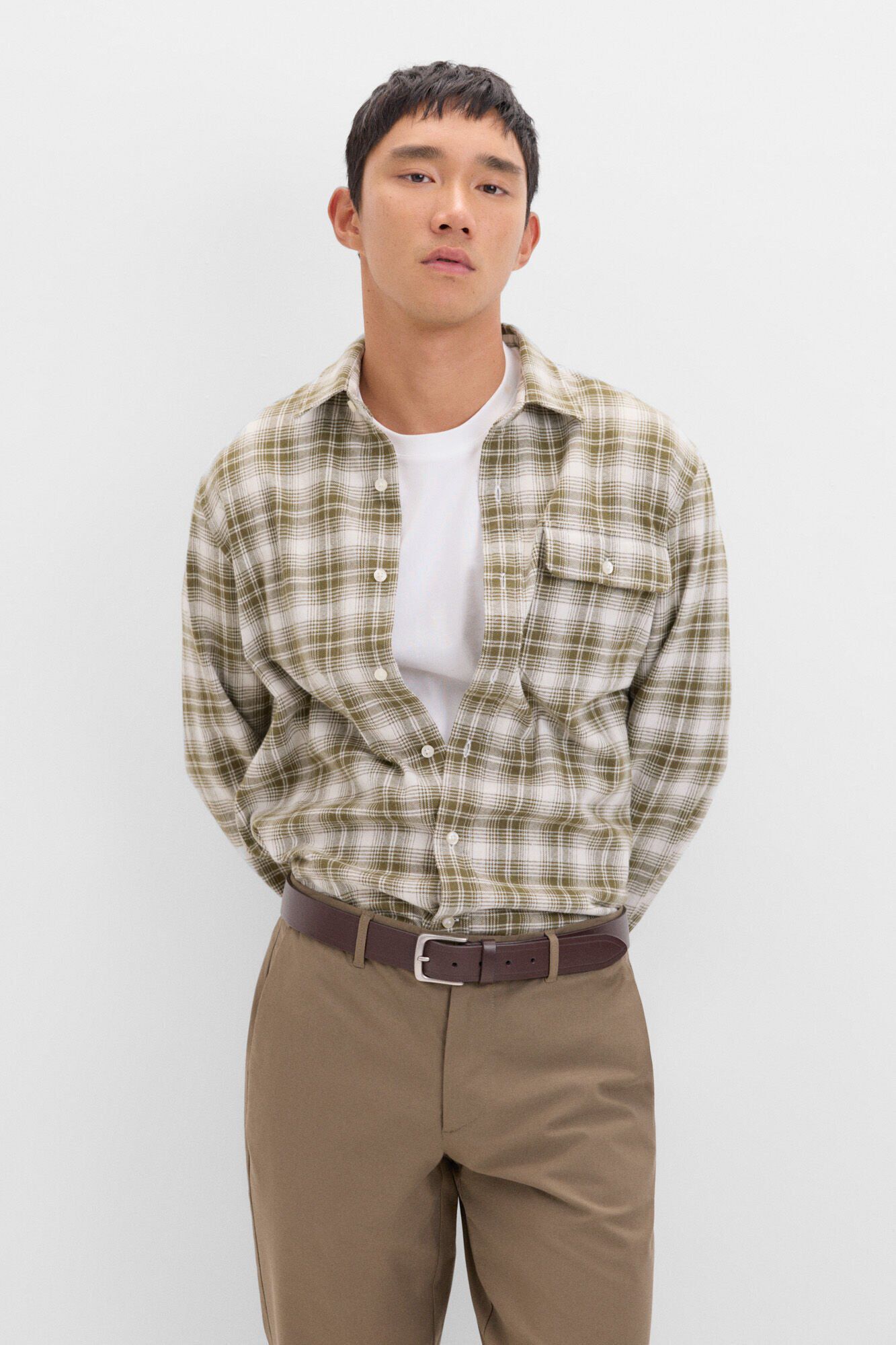 Cortefiel Camisa de flanela com padr&atilde;o de xadrez