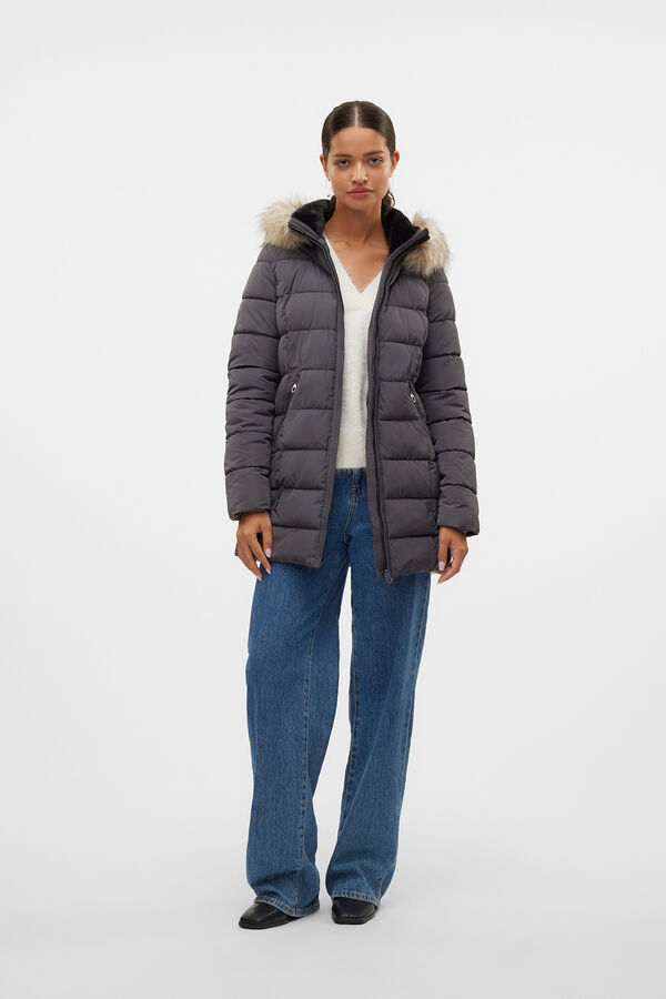 Vero Moda Sobretudo acolchoado Cinzento
