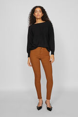 Vila Pantal&oacute;n jeggings largo Marr&oacute;n