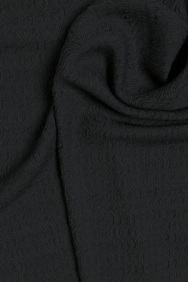 Vila Vestido midi manga larga Negro