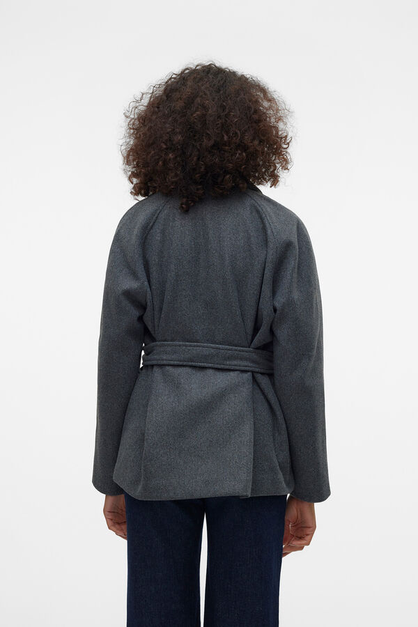 Vero Moda Chaqueta corta de pa&ntilde;o Gris oscuro