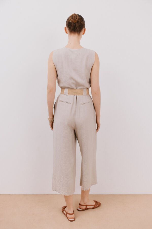 Cortefiel Mono con cinturón a contraste Arena