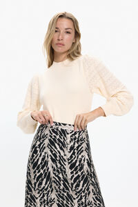 Vero Moda Jersey punto manga efecto encaje