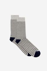 Cortefiel Calcetin rayas Gris
