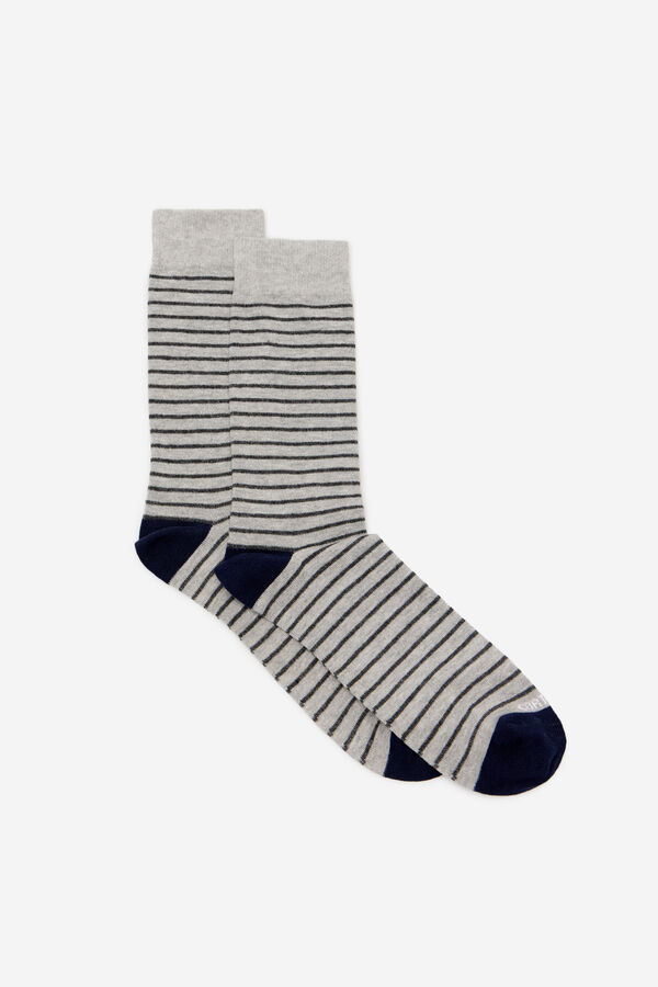 Cortefiel Calcetin rayas Gris