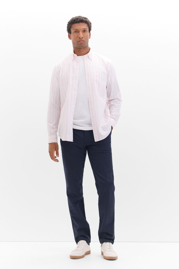 Cortefiel Camisa riscas de popelina Subiu