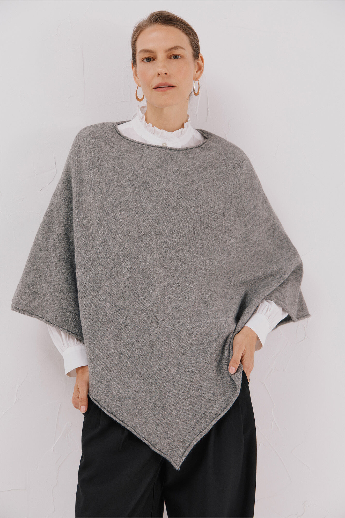 Cortefiel Poncho de toque suave