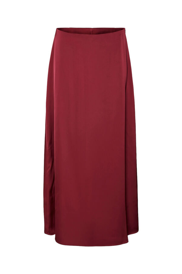 Vero Moda Falda midi de tejido satinado Morado