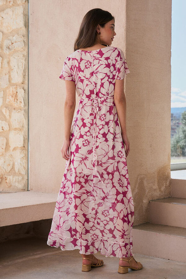 Pol&iacute;n Et Moi Vestido cruzado Quenda Morado