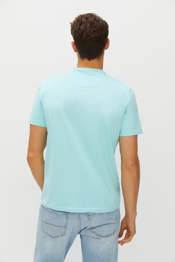 Cortefiel T-shirt estampado manga curta Azul
