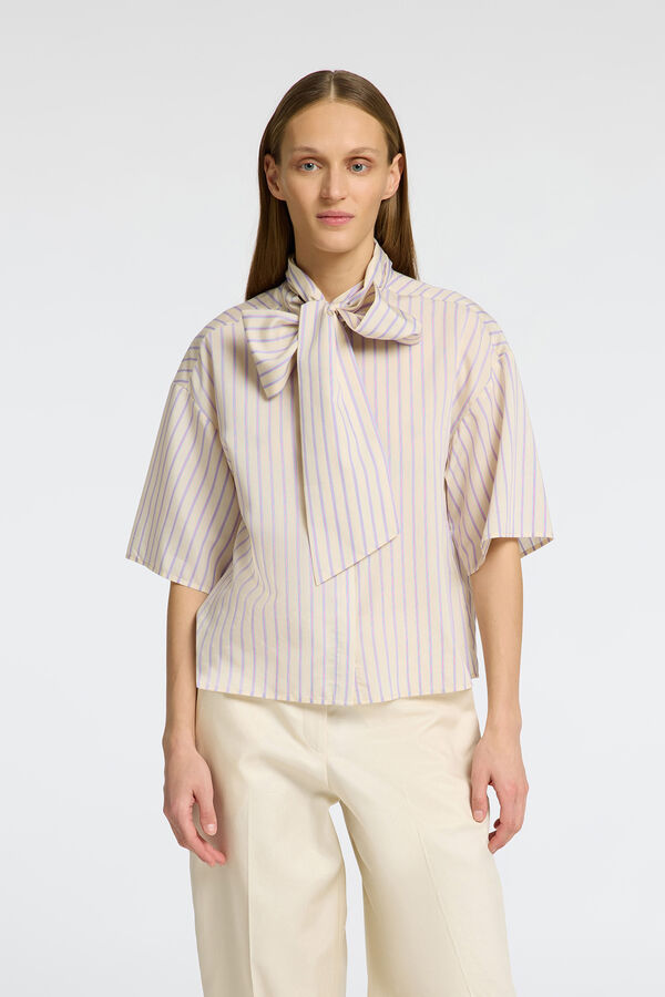Selected Femme Camisa com la&ccedil;ada Cinzento