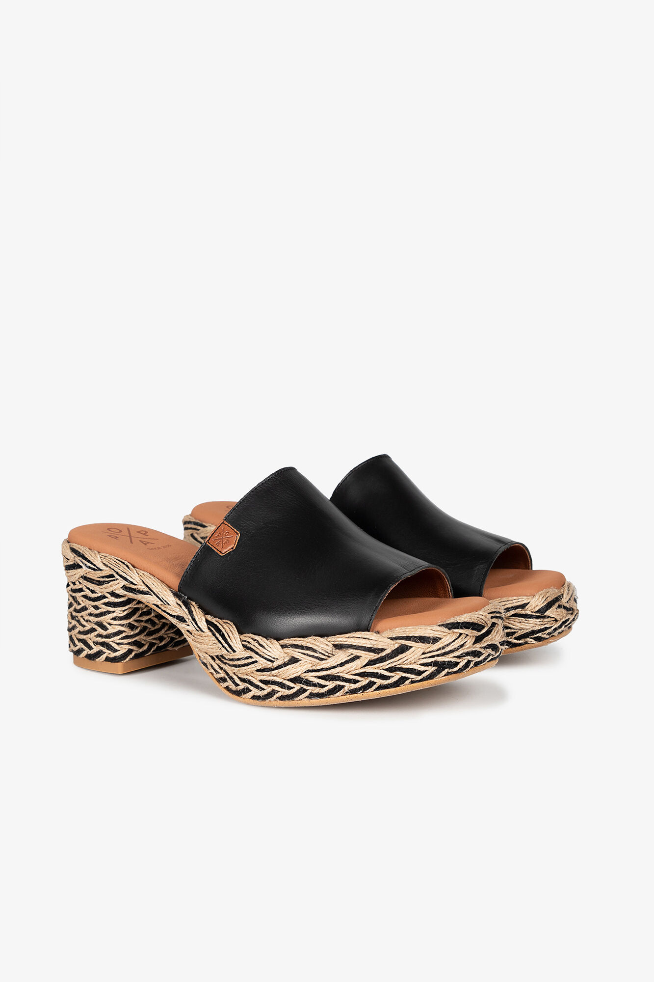 Popa Dillon Leather Salto Cunha Feminino