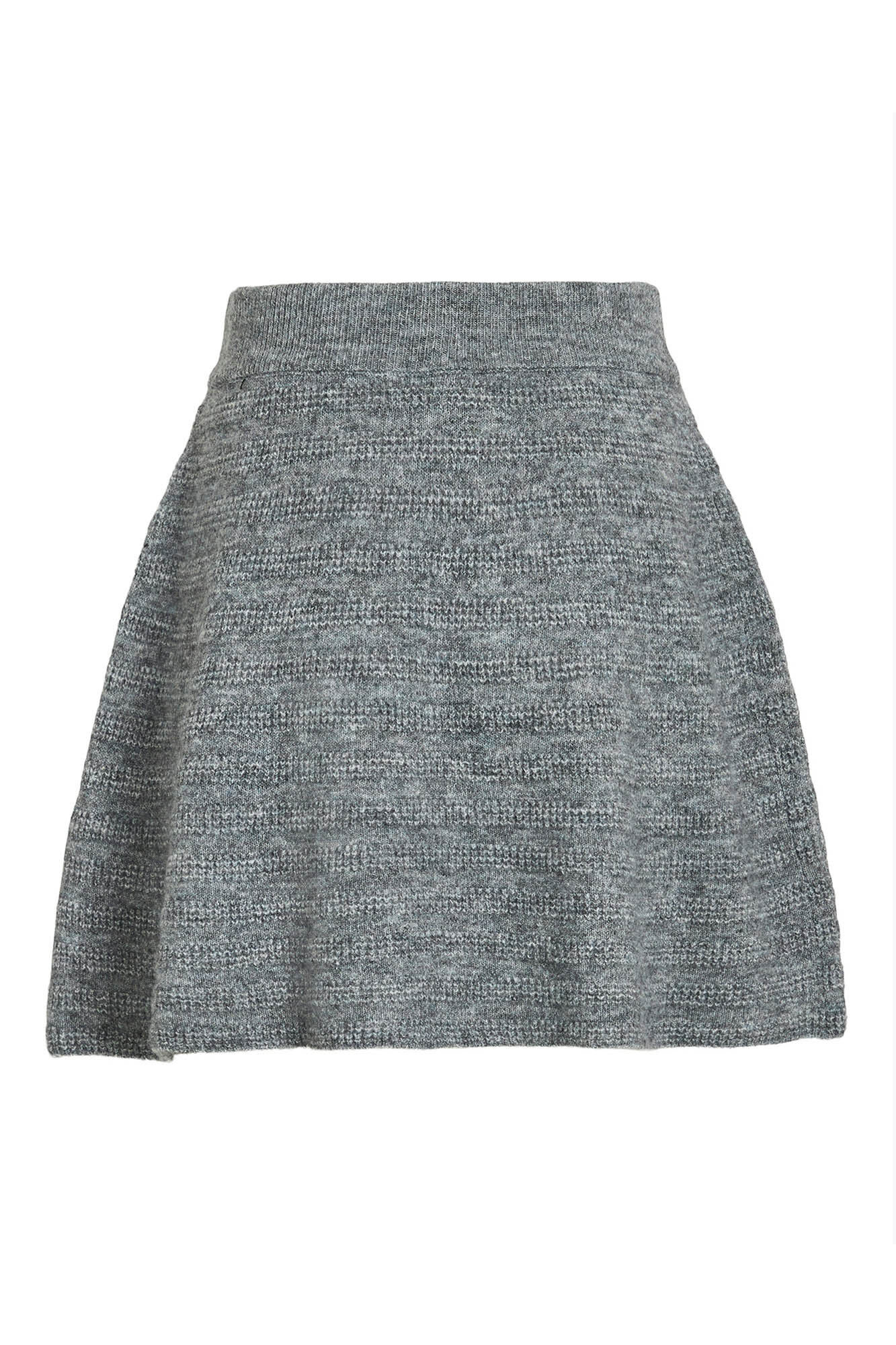 Vila Falda corta de punto con lana