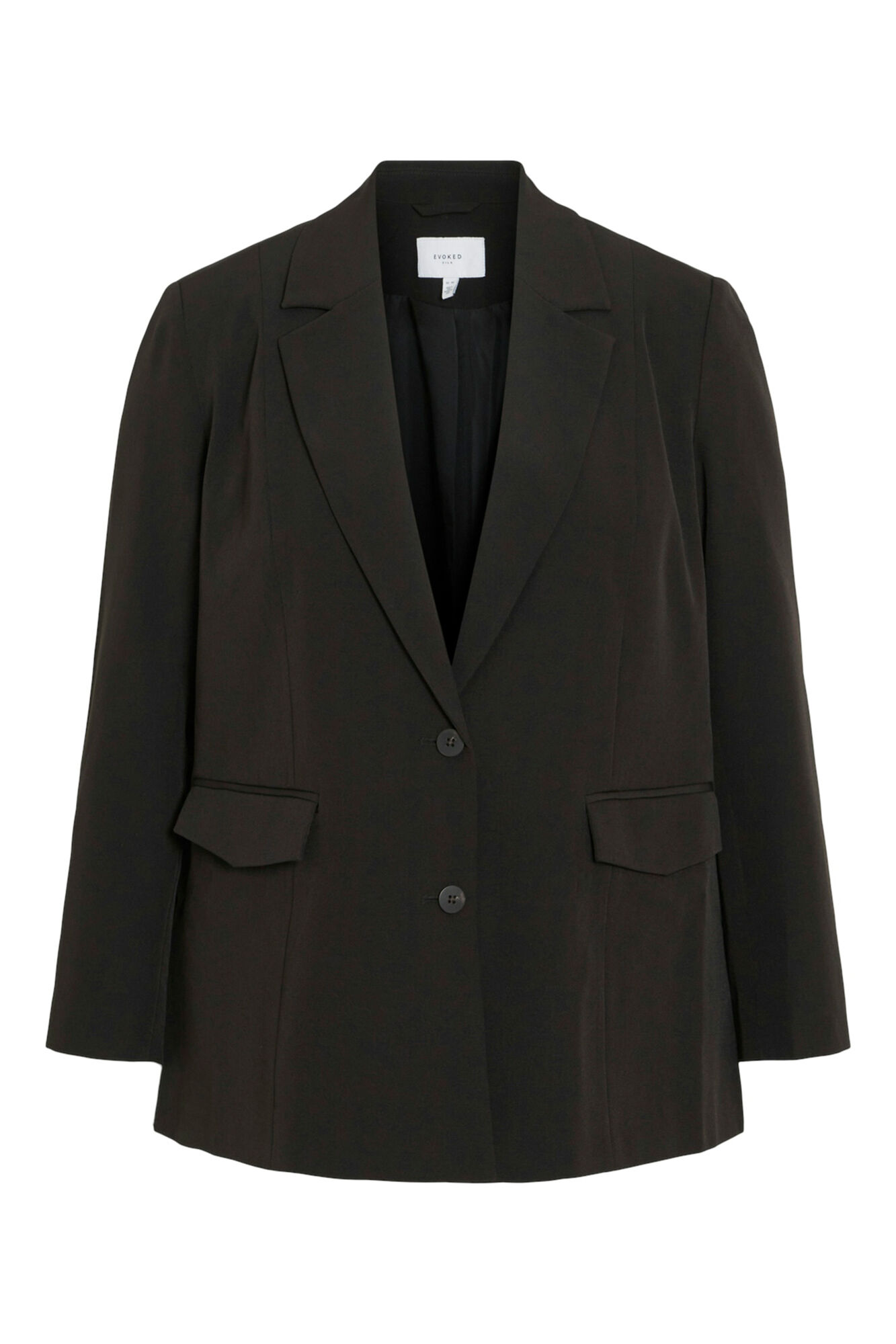 Evoked by Vila Jaqueta blazer com bot&otilde;es curvados