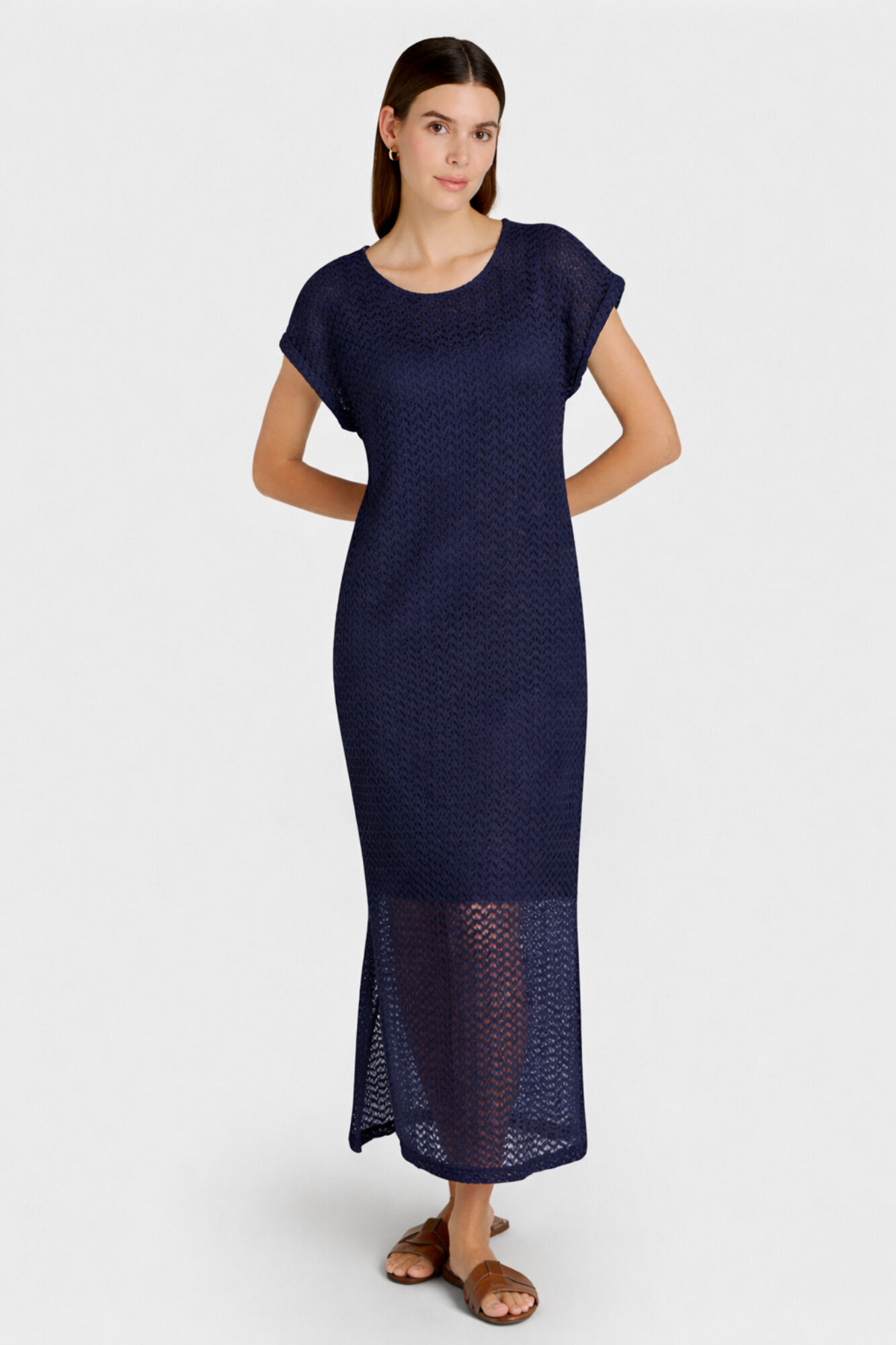 Vila Vestido midi con calados