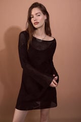 Slowlove Vestido em malha Preto