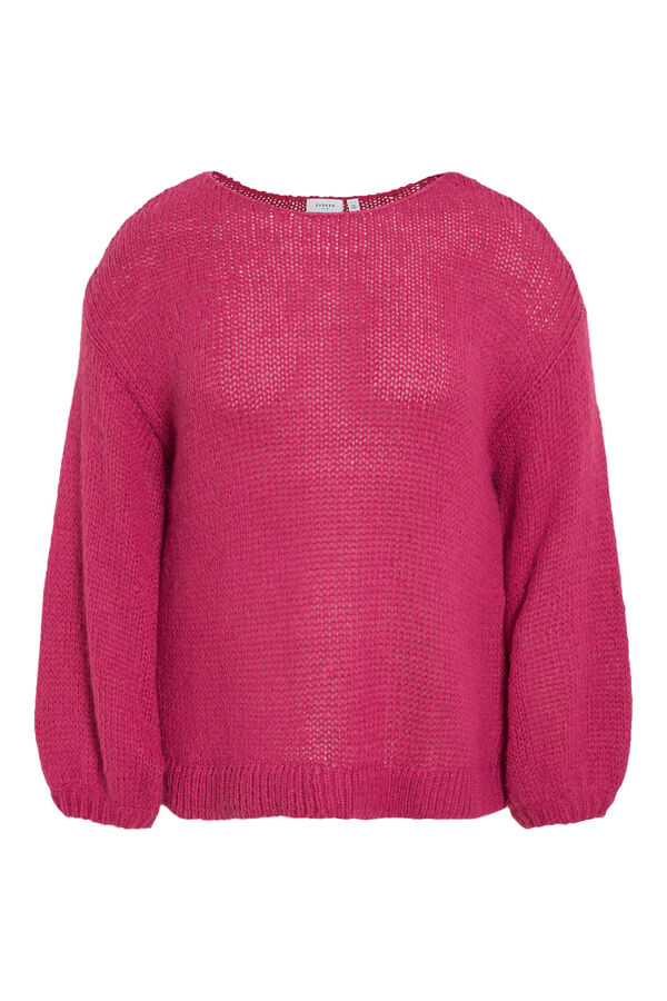 Evoked by Vila Jersey de punto curvy Morado