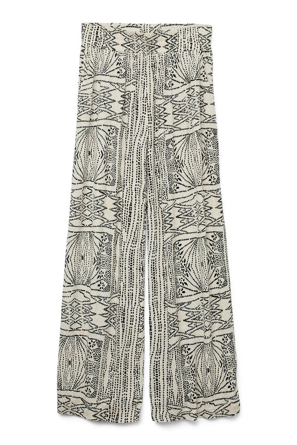 Vero Moda Pantal&oacute;n fluido de mujer con cintura el&aacute;stica Gris