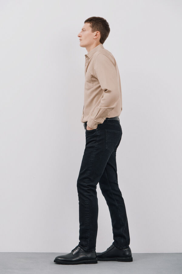 Cortefiel Jeans corte ajustado Preto