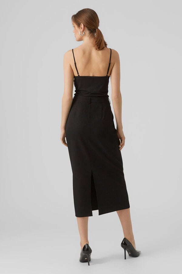 Vero Moda Saia midi Preto