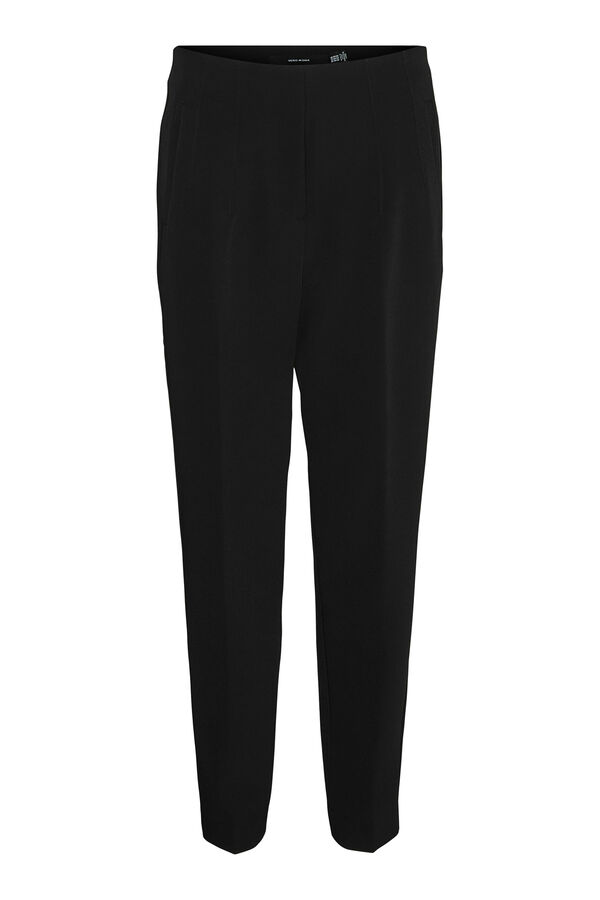 Vero Moda Cal&ccedil;as compridas de vestir Preto