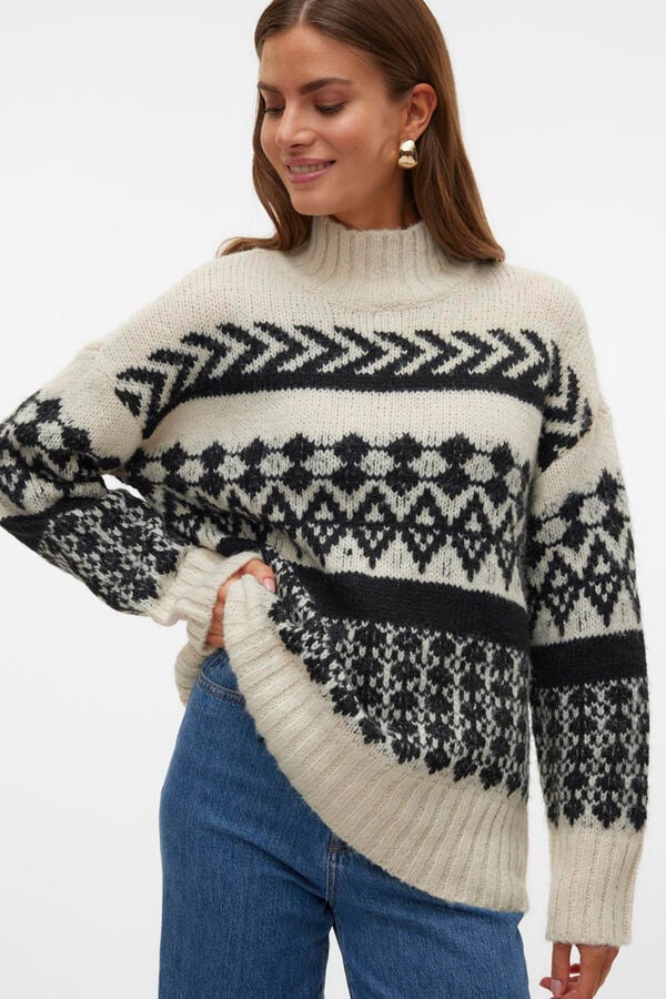 Vero Moda Camisola de malha grossa Cinzento