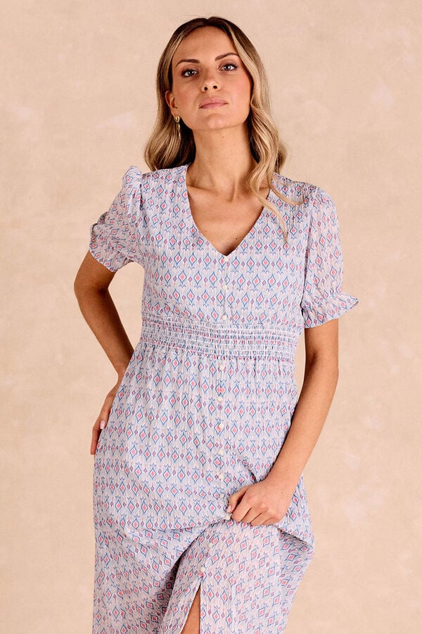 Pol&iacute;n Et Moi Vestido largo Denim Azul