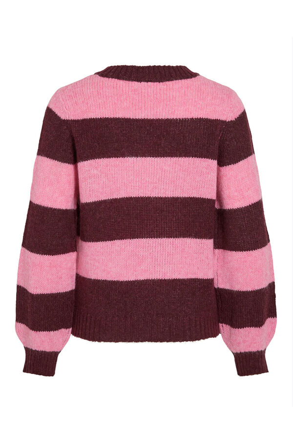 Vila Jersey de punto con rayas Morado