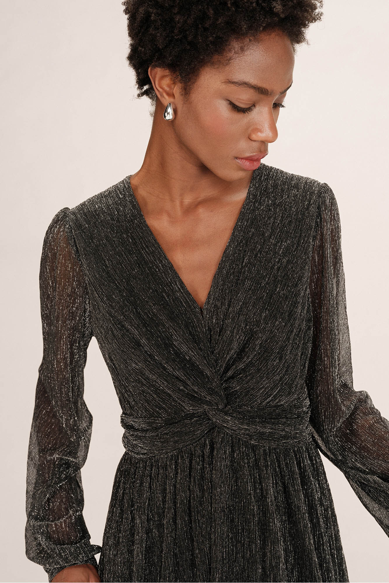 Grace & Mila Vestido corto gasa l&uacute;rex