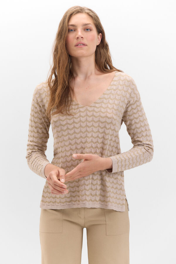 Cortefiel Jersey jacquard lurex Arena