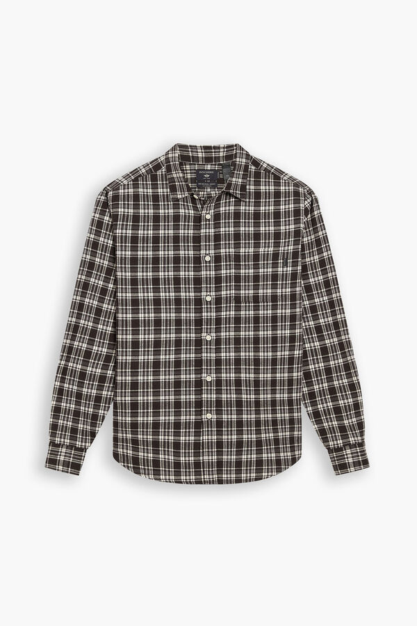 Dockers Camisa slim fit Castanho