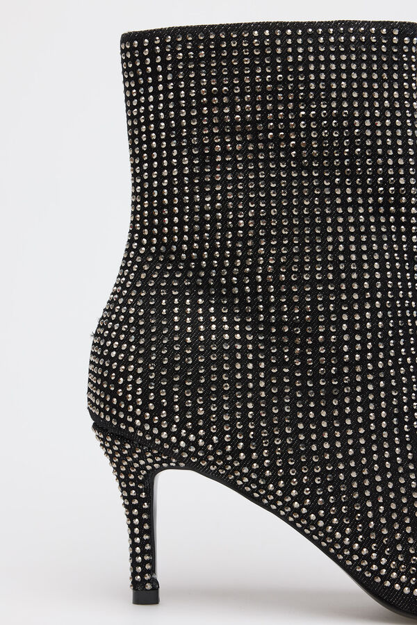 Slowlove Bot&iacute;n tachas denim Gris oscuro