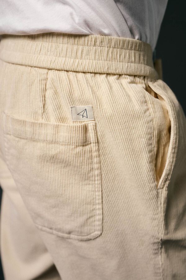 OOTO Cal&ccedil;as de veludo veludo com el&aacute;stico Tostado